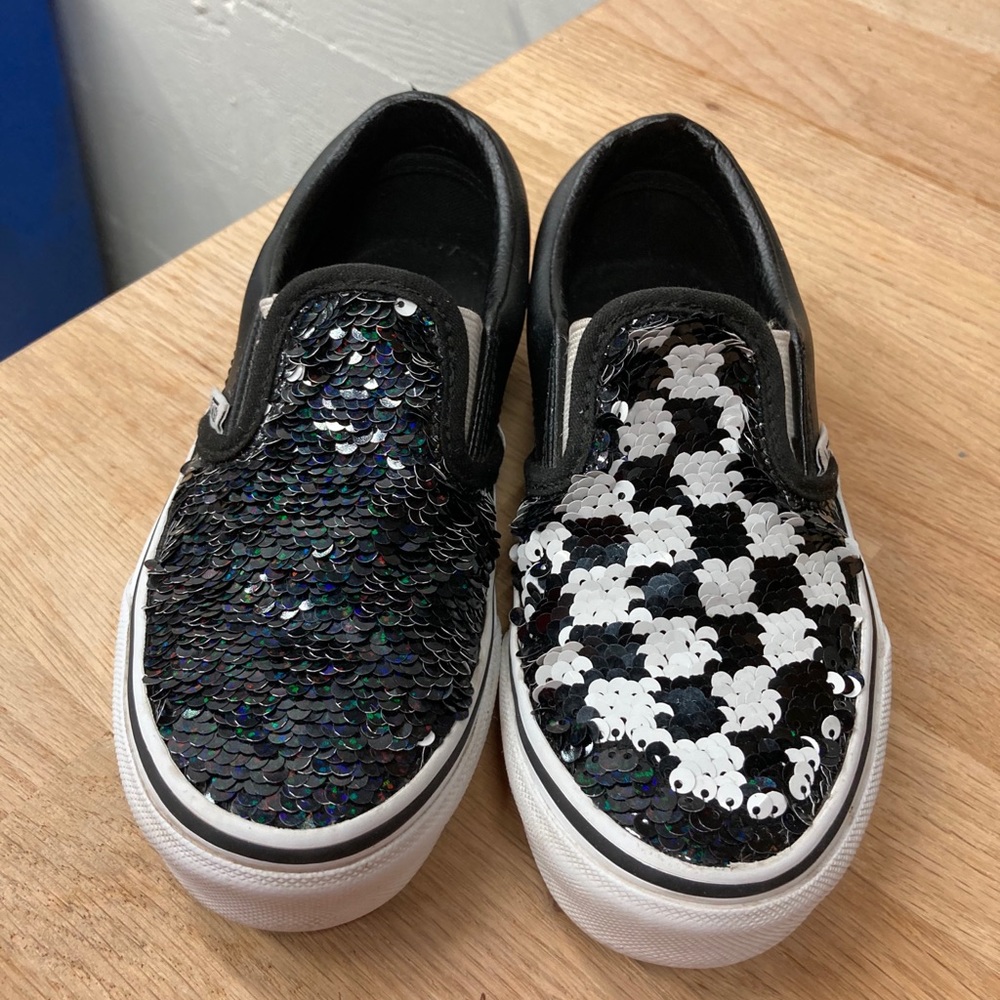 Sequins Checkerboard Vans - Picture 3 of 7